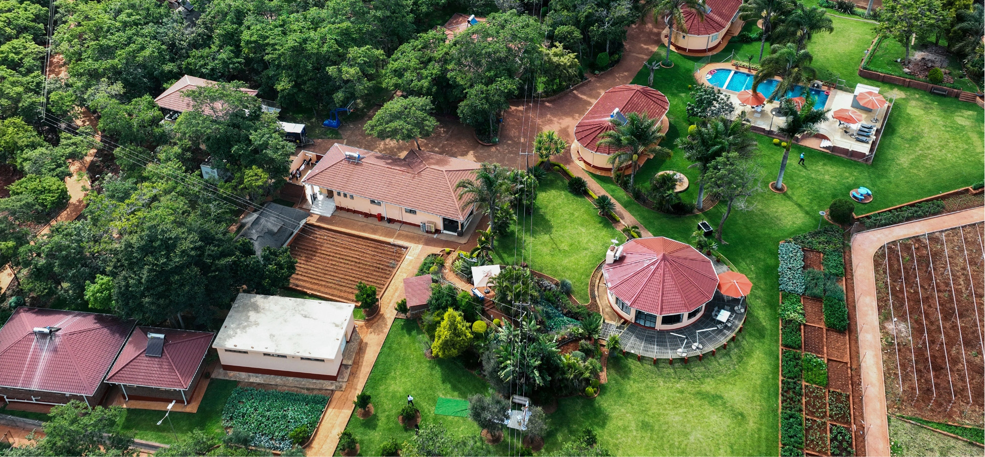 Raregold aerial estate view